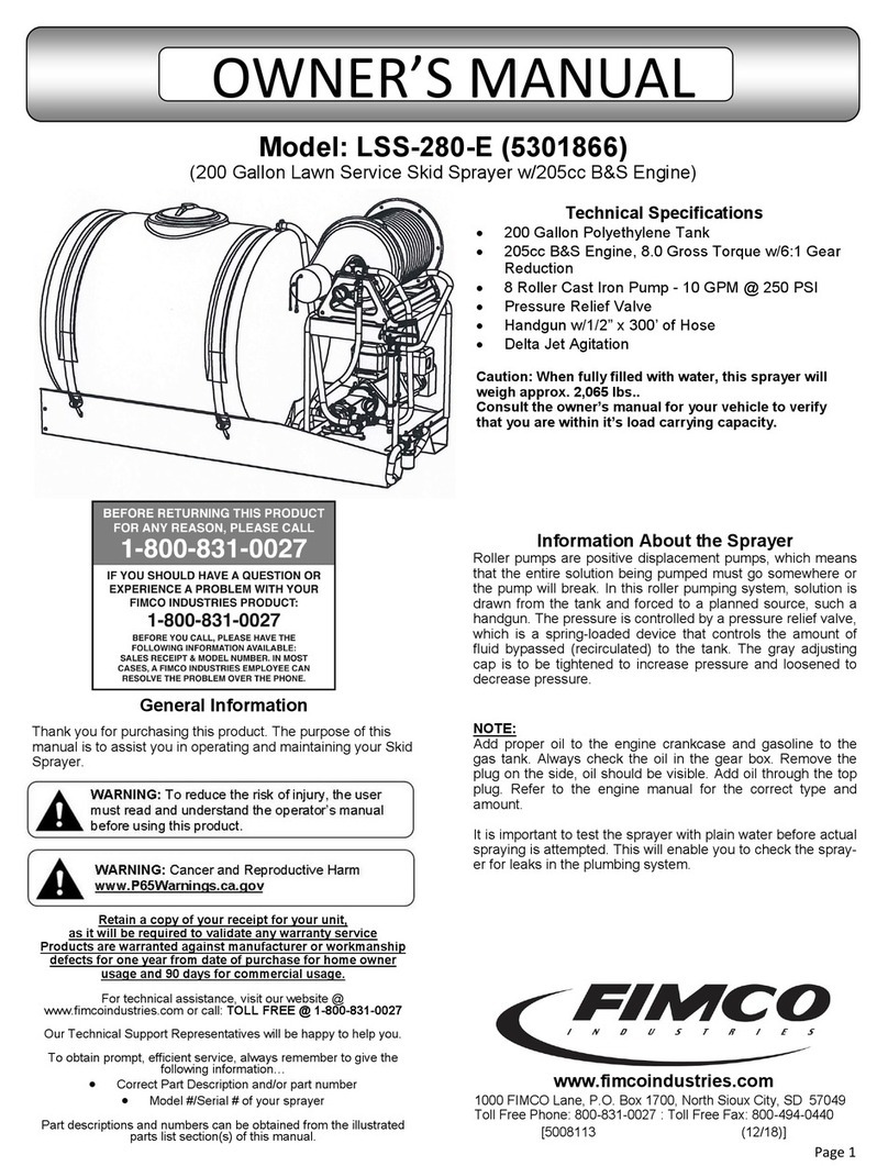 Fimco LSS-280-E owner's manual