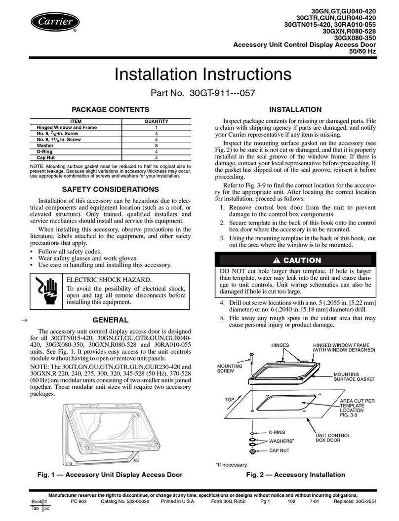 Carrier 30GT Series User manual