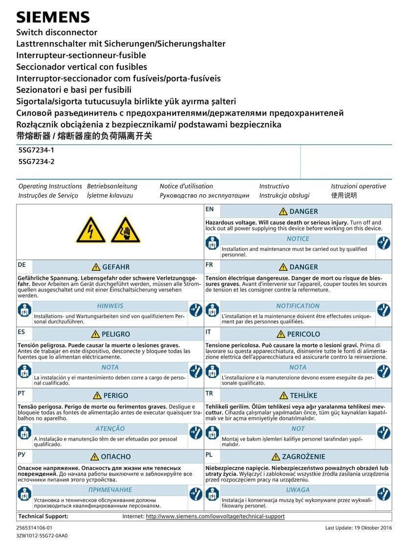 Siemens 5SG7234-1 User manual