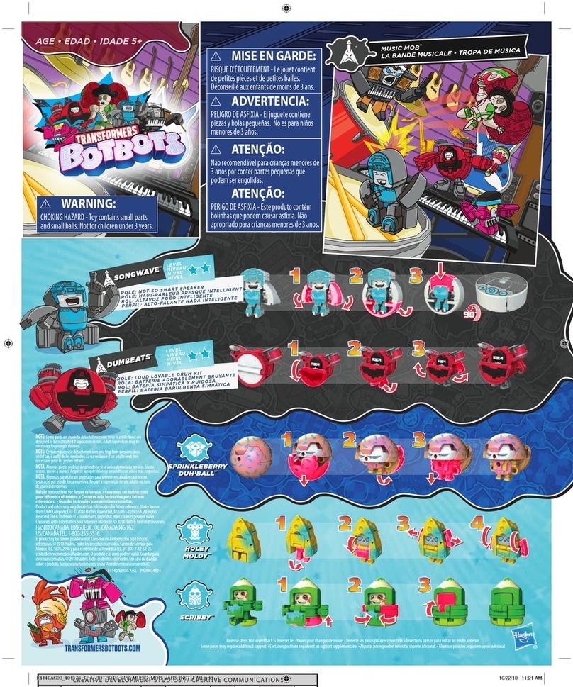 Hasbro Transformers Botbots Toys Series 2 Music Mob 5-Pack Mystery... User manual Hasbro Transformers Botbots Toys Series 2 Music Mob 5-Pack Mystery... User manual