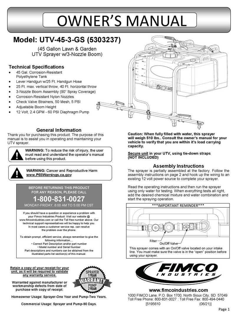 Fimco 5303237 User manual Fimco 5303237 User manual