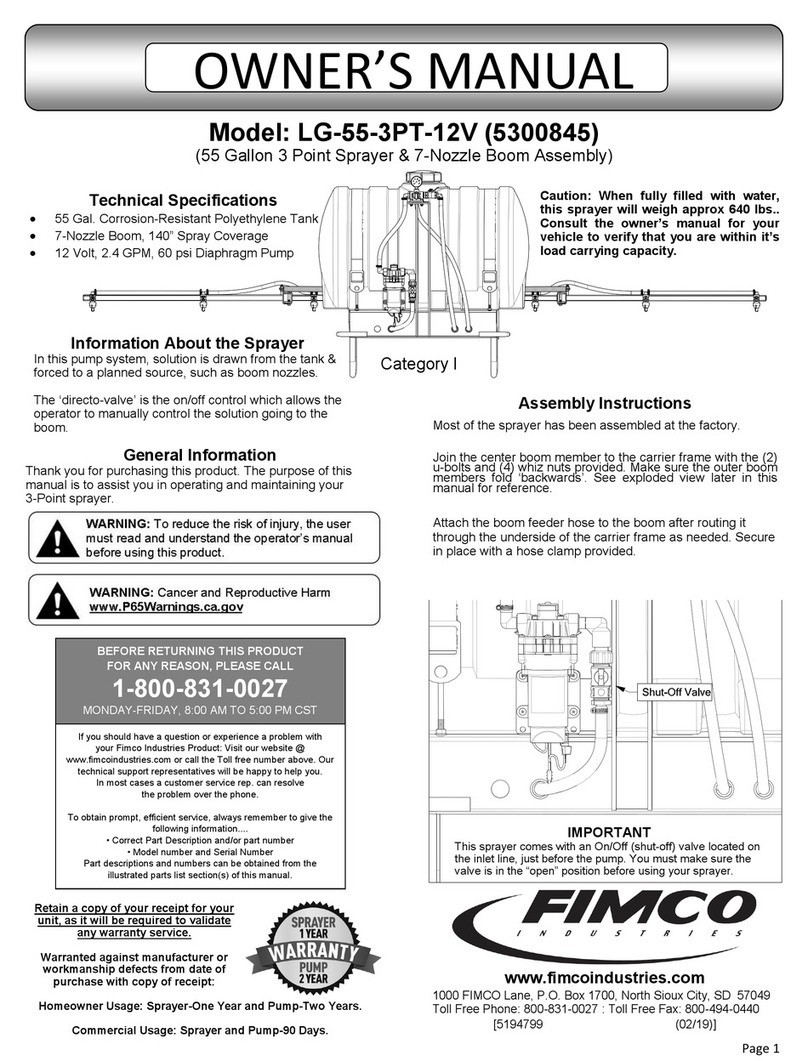 Fimco LG-55-3PT-12V User manual