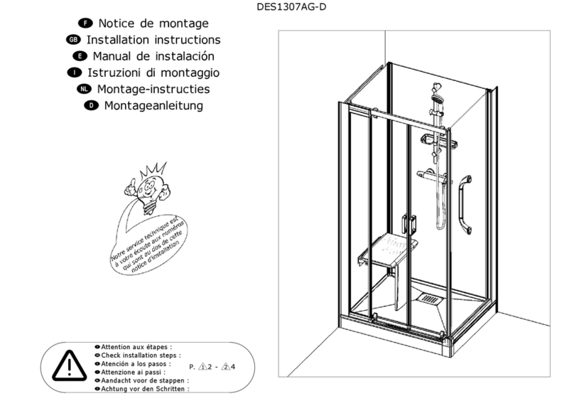 Kinedo Kinemagic Royal DES1307AG-D User manual Kinedo Kinemagic Royal DES1307AG-D User manual