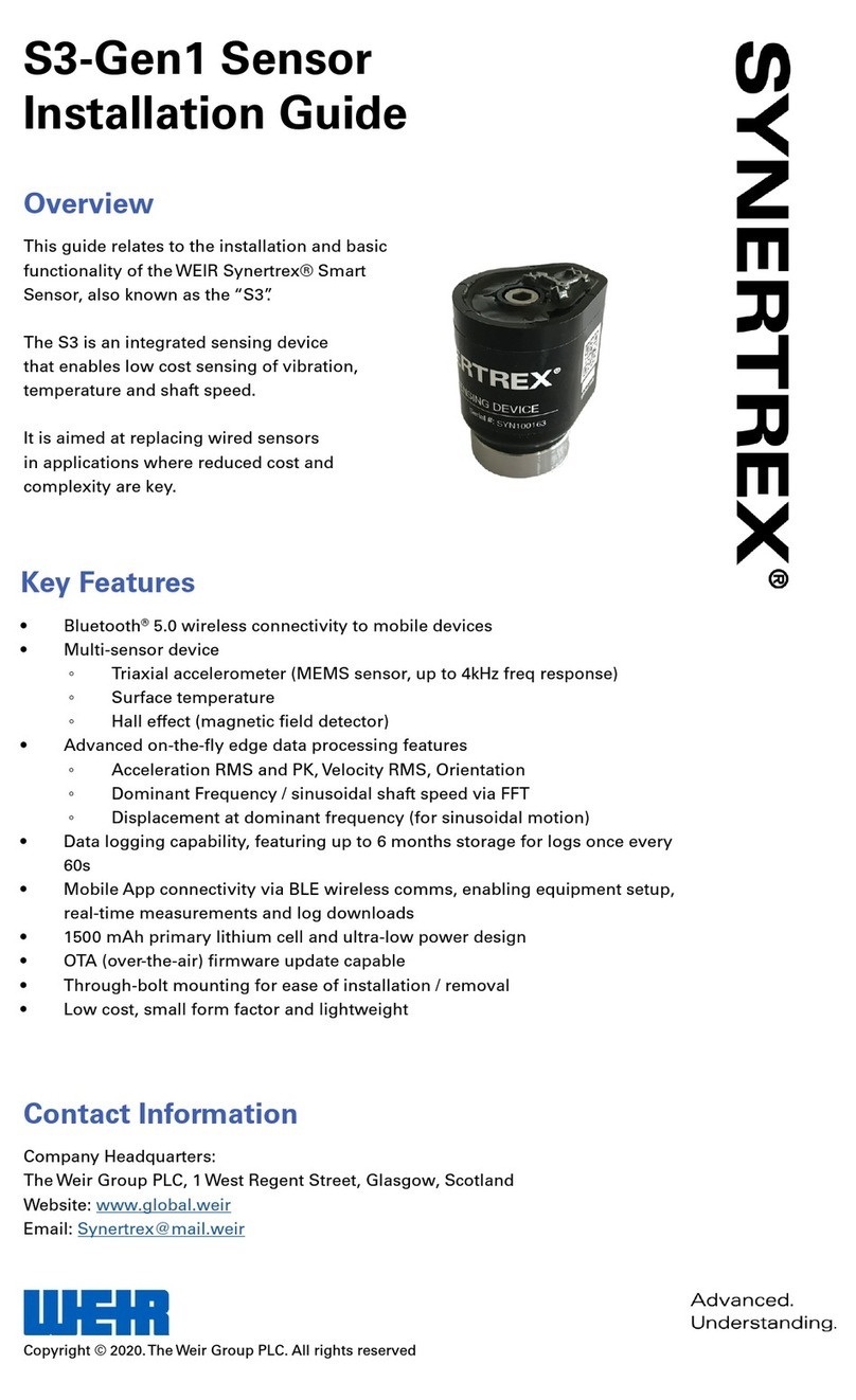 Weir Synertrex S3-Gen1 installation guide