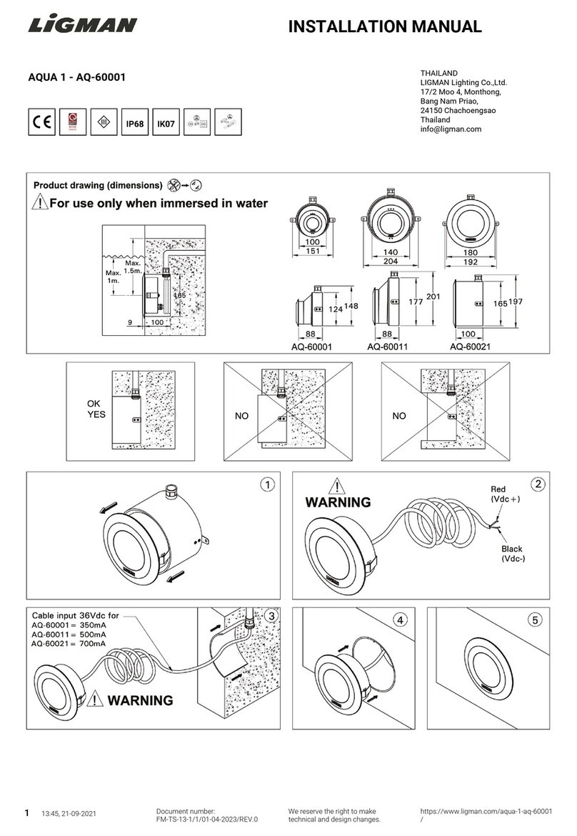 LIGMAN AQUA 1 User manual