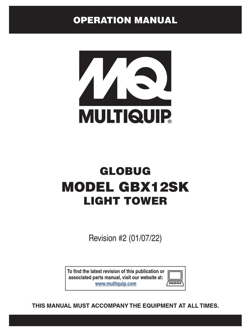 MULTIQUIP GLOBUG GBX12SK Operator's manual MULTIQUIP GLOBUG GBX12SK Operator's manual