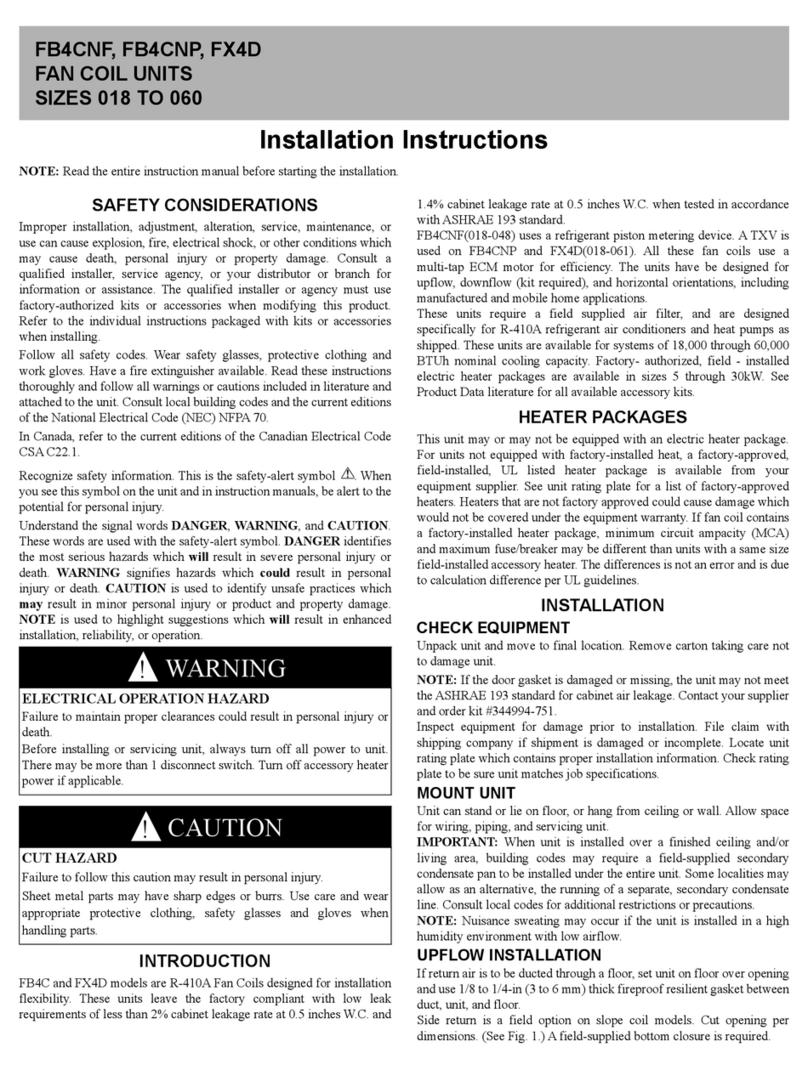 Carrier FB4CNF User manual