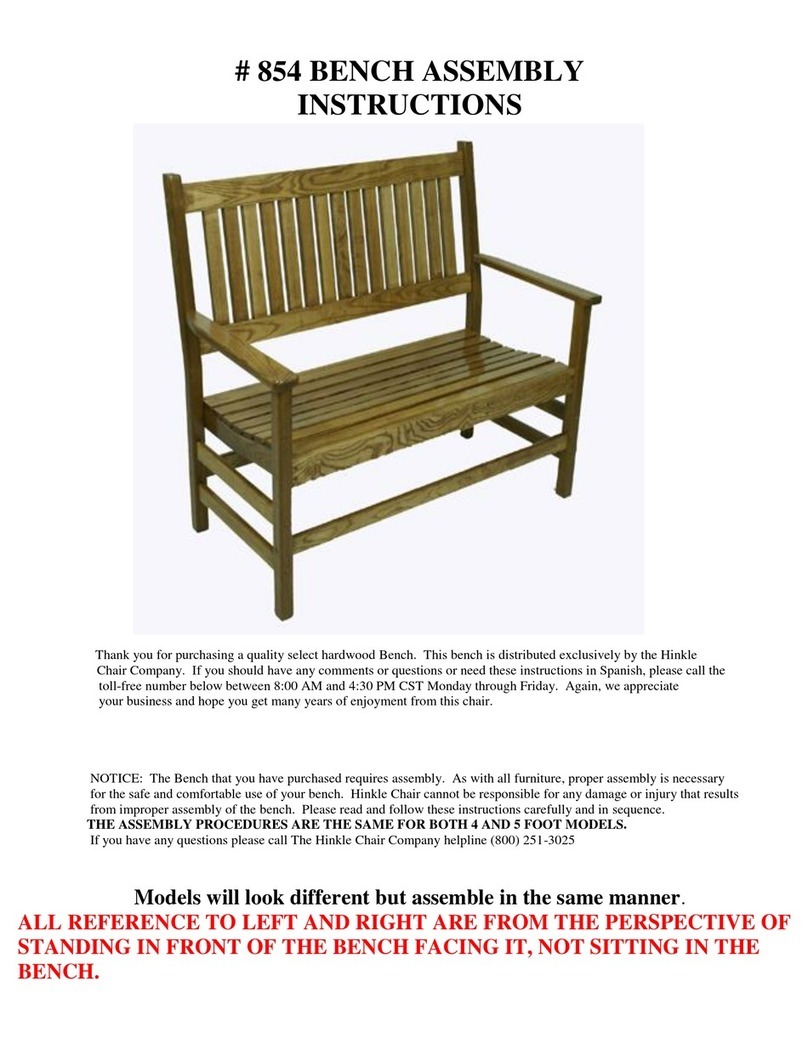 Hinkle Chair Company Plantation 854 Assembly instructions