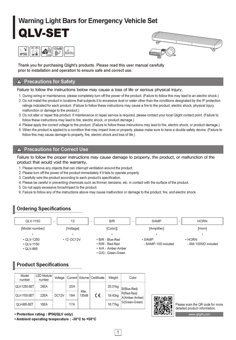 Qlight QLV-1250-SET manual