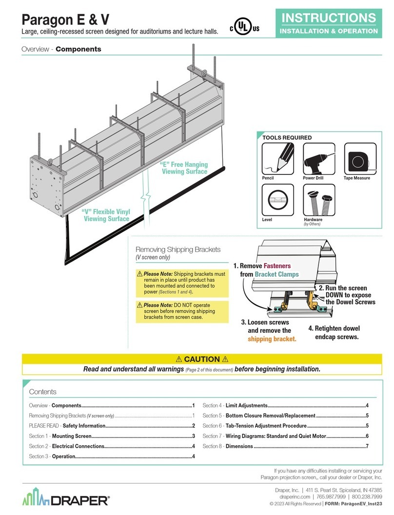 Draper Paragon E User manual