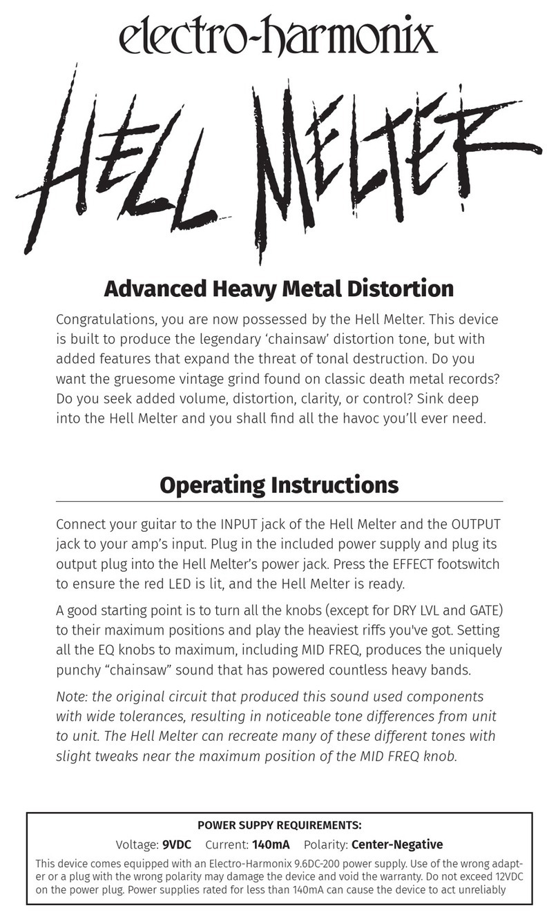 Electro-Harmonix HELL MELTER User manual
