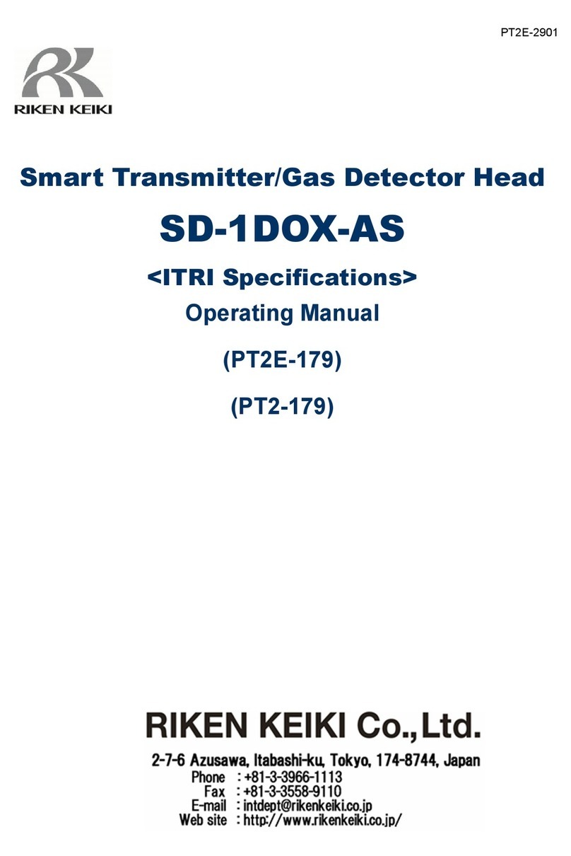 Riken Keiki SD-1DOX-AS User manual