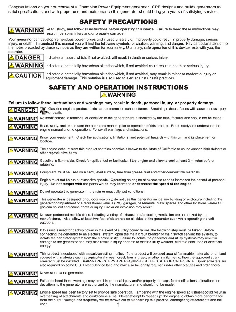 Champion Power Equipment C41255 User manual