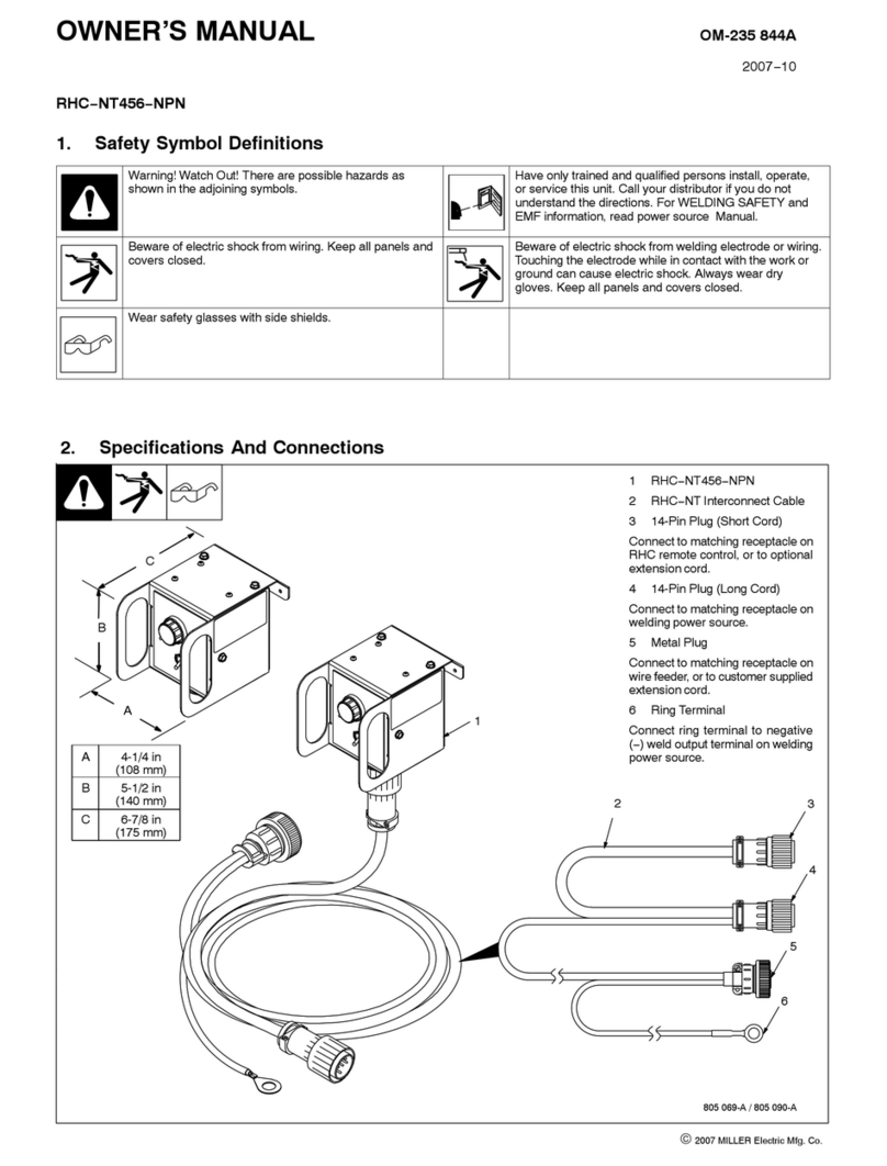 Miller RHC-NT456-NPN User manual