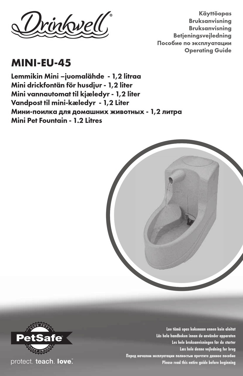 Petsafe Drinkwell MINI-EU-45 User manual Petsafe Drinkwell MINI-EU-45 User manual