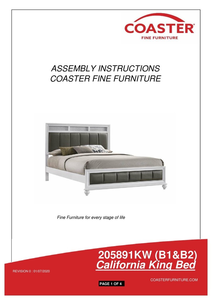 Coaster California 205891KW B1 Assembly instructions