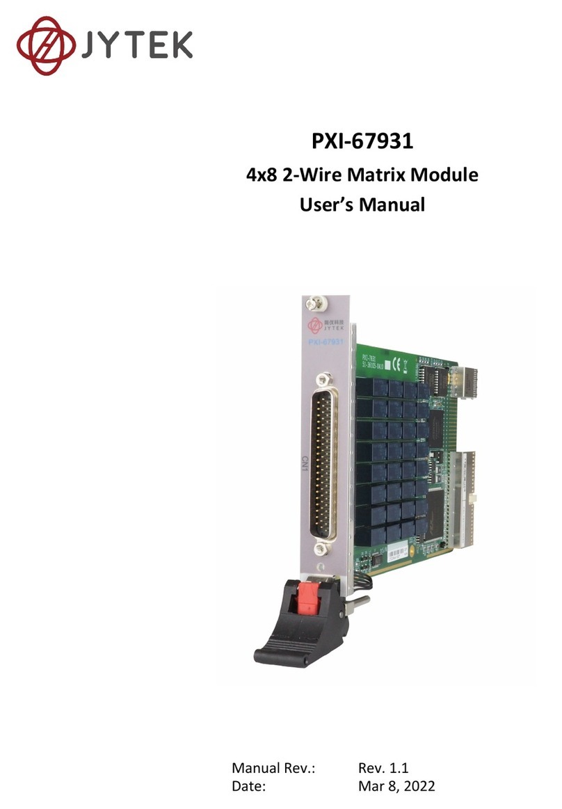 JYTEK PXI-67931 User manual