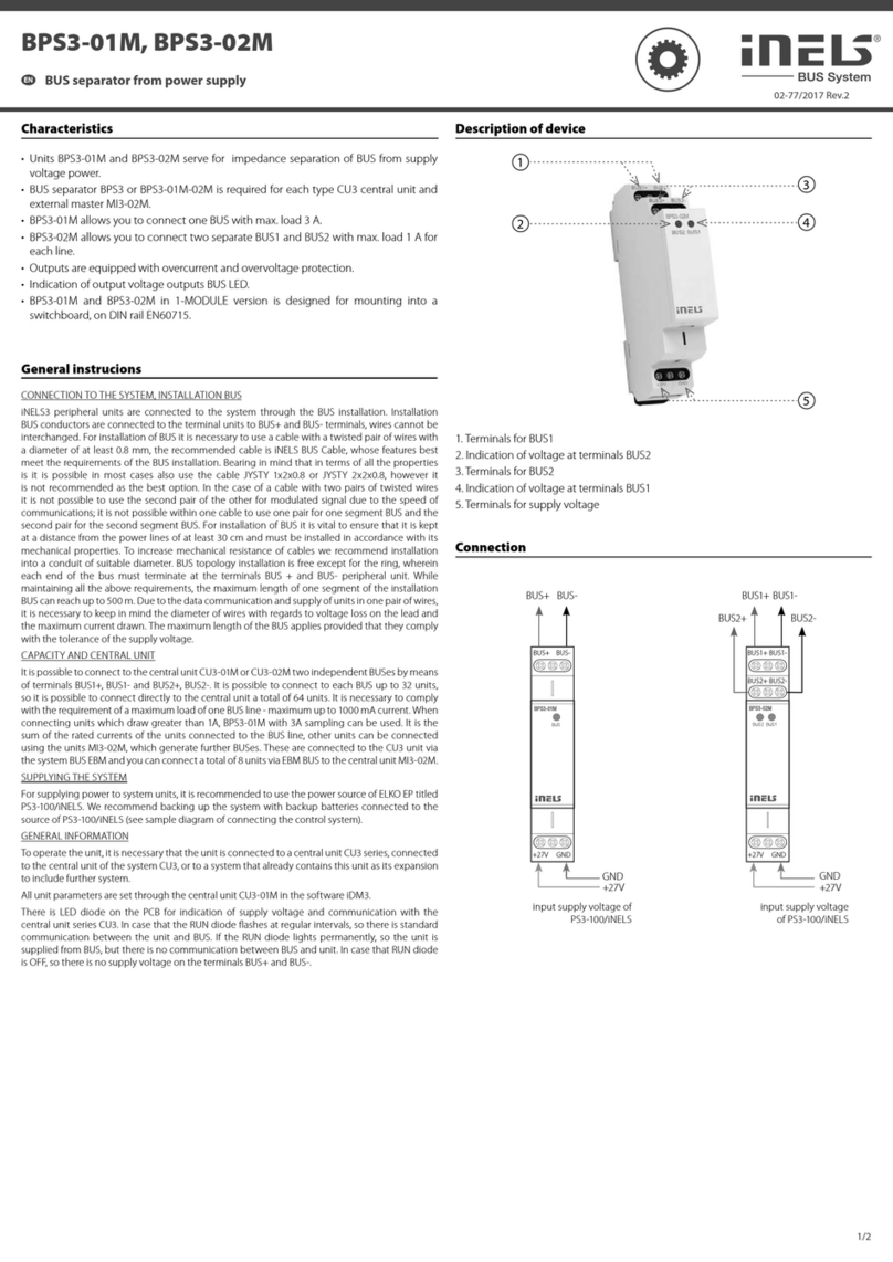 Elko iNels BPS3-02M User manual