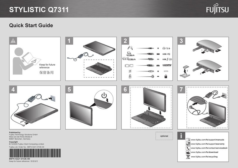 Fujitsu STYLISTIC Q7311 User manual