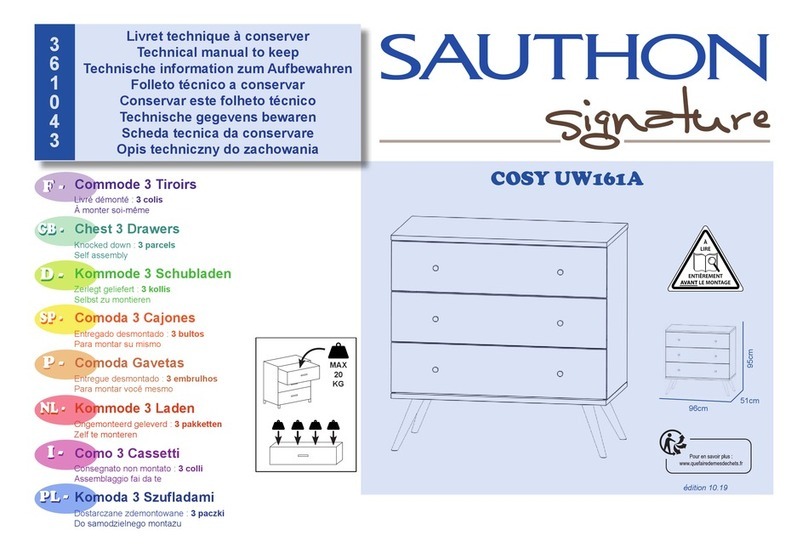SAUTHON signature COSY UW161A Assembly instructions