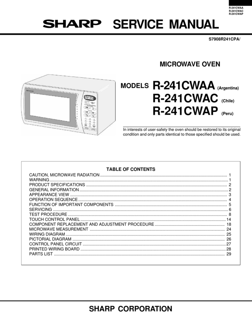 Sharp R-241CWAA User manual Sharp R-241CWAA User manual