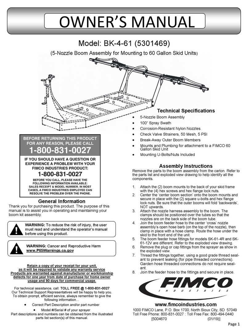 Fimco BK-4-61 User manual