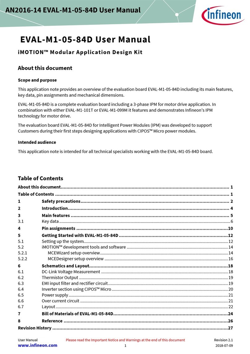 Infineon iMOTION EVAL-M1-05-84D user manual