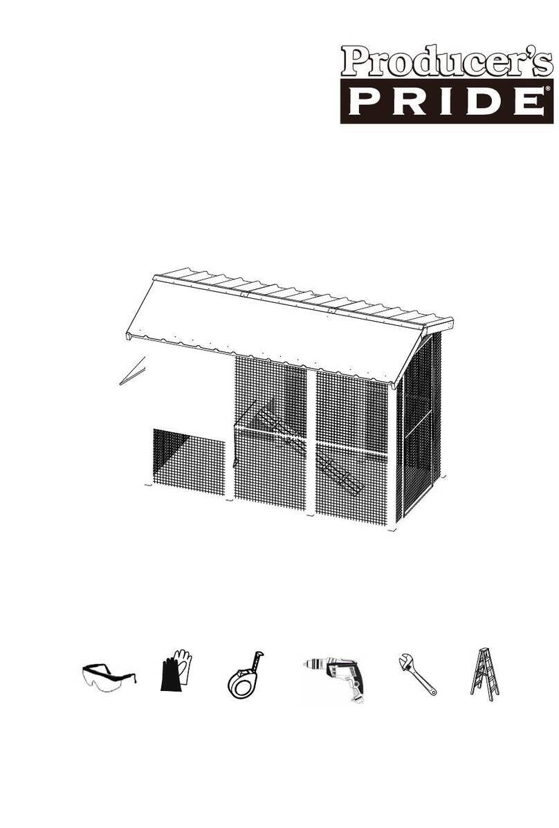 Producer's PRIDE PP CHATEAU CHICKEN COOP Assembly manual