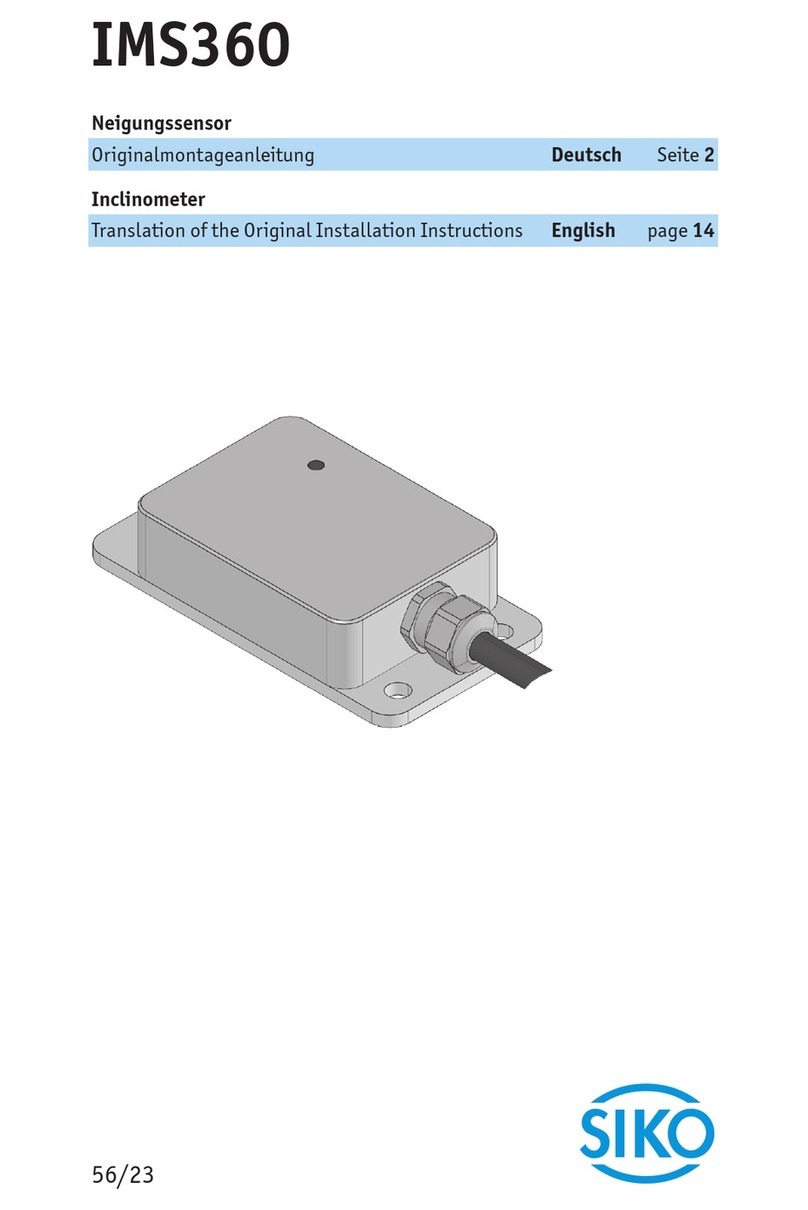 Siko IMS360 Translation of the original installation instructions