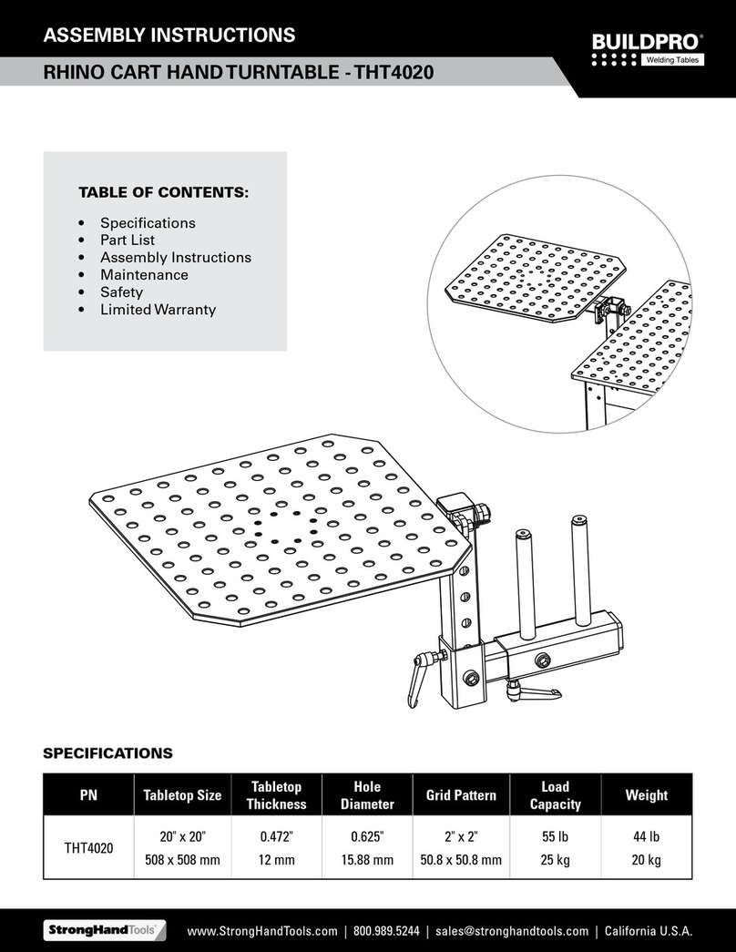 StrongHandTool BUILDPRO THT4020 Assembly instructions