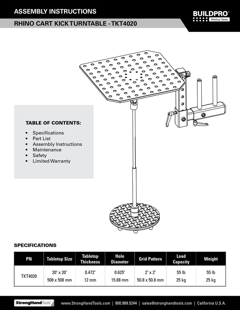 StrongHandTool BUILDPRO TKT4020 Assembly instructions