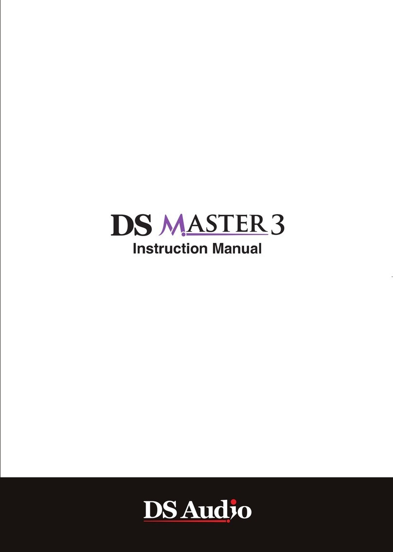 DS Audio DS MASTER 3 instruction manual