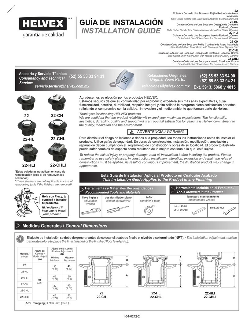 Helvex 22 User manual