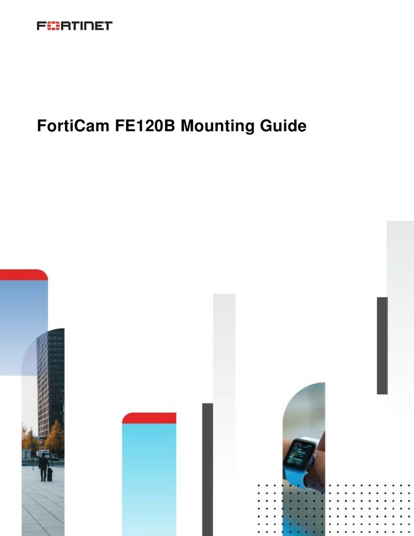 Fortinet FortiCam FE120B Installation instructions manual