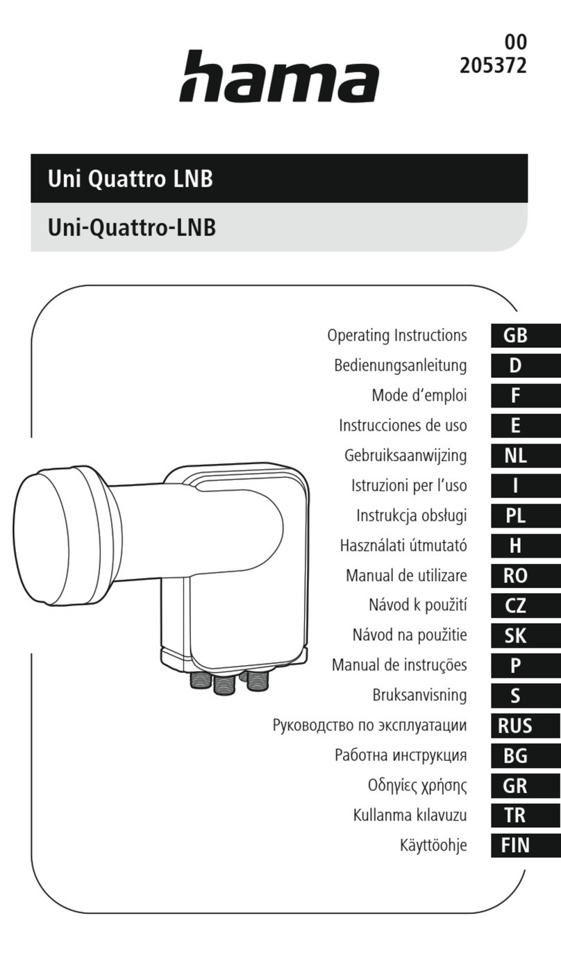 Hama Uni Quattro LNB operating instructions