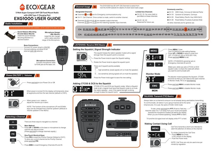 EcoxGear EXG1000 user guide
