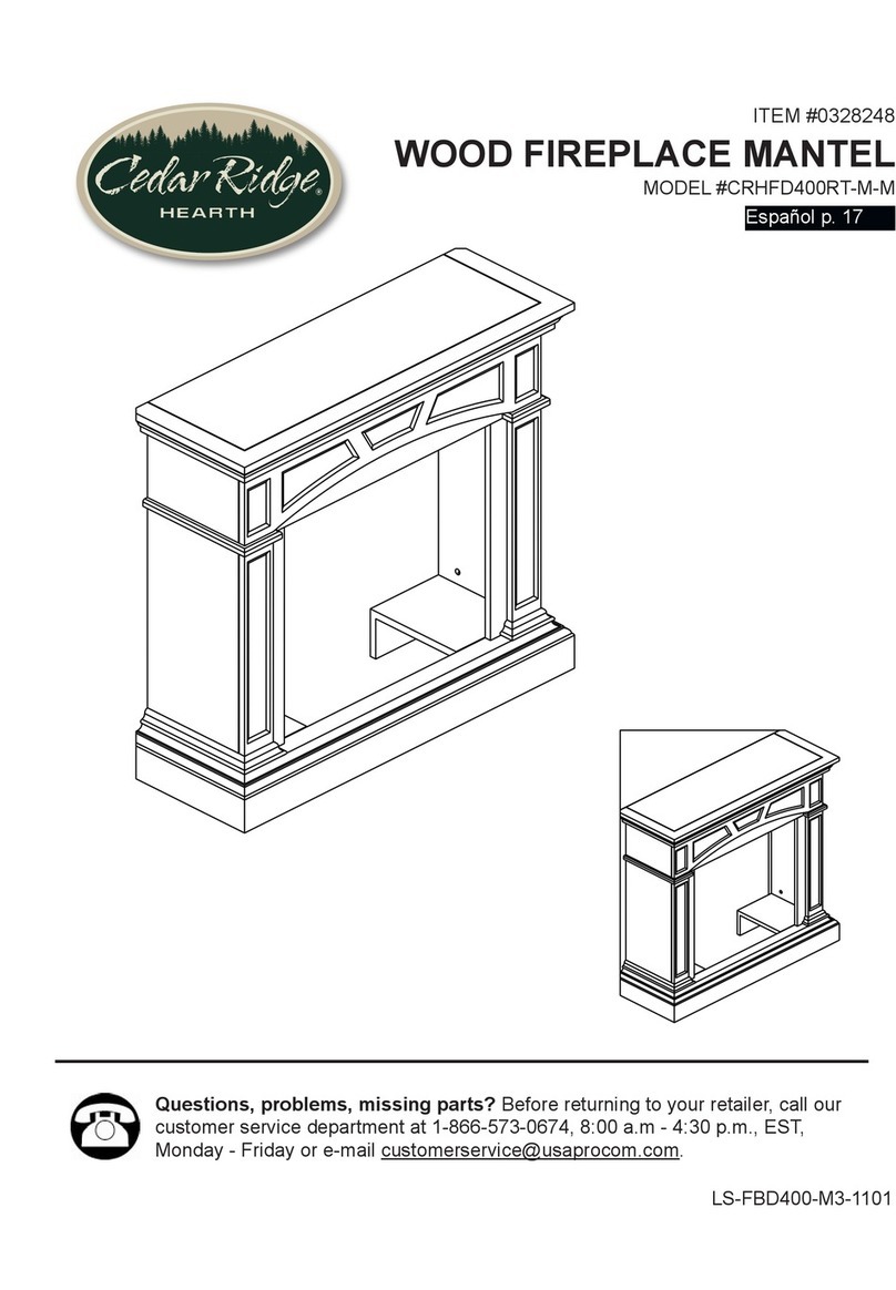 Cedar Ridge CRHFD400RT-M-M User manual