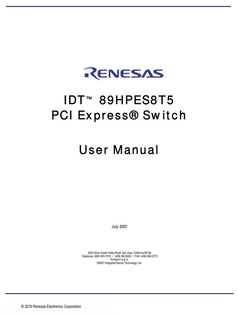 Renesas IDT 89HPES8T5 user manual