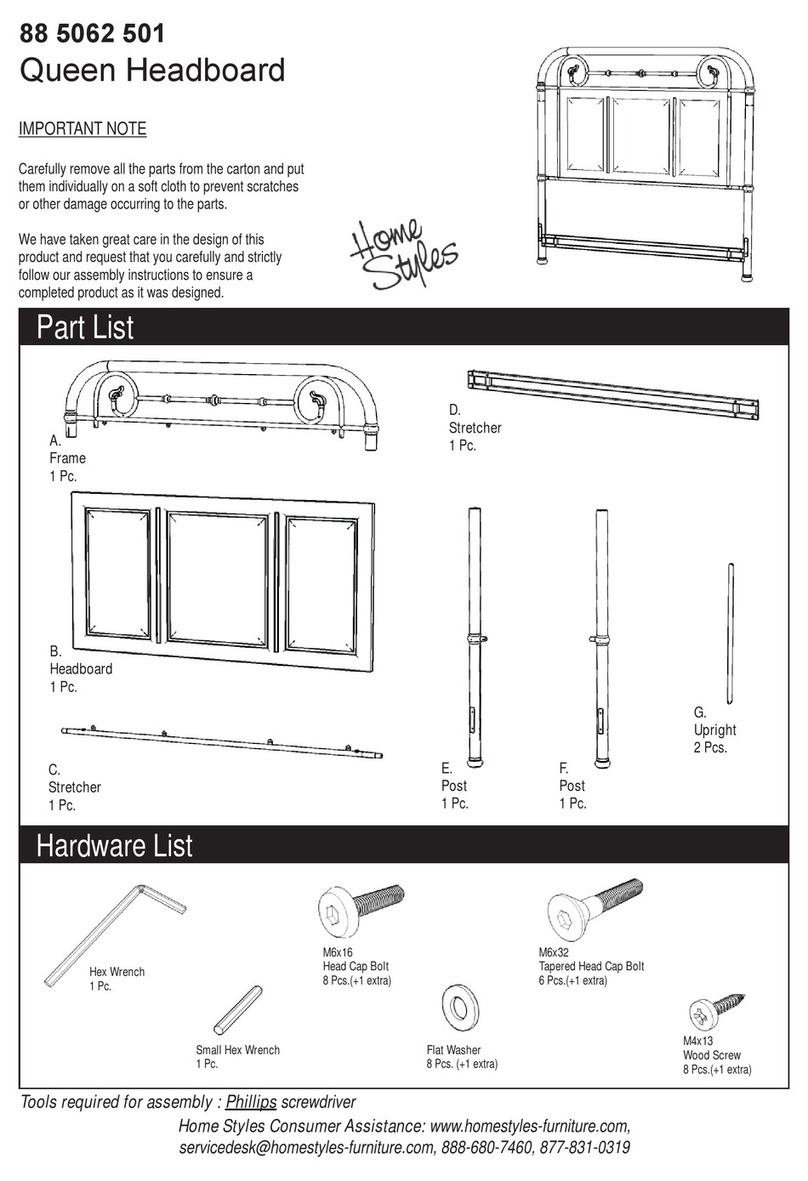 Home Styles 88 5062 501 Assembly instructions Home Styles 88 5062 501 Assembly instructions