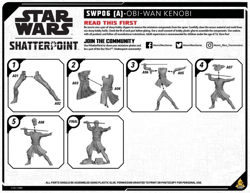 ATOMIC MASS GAMES STAR WARS SHATTERPOINT SWP06(A)-OBI-WAN... Read this first