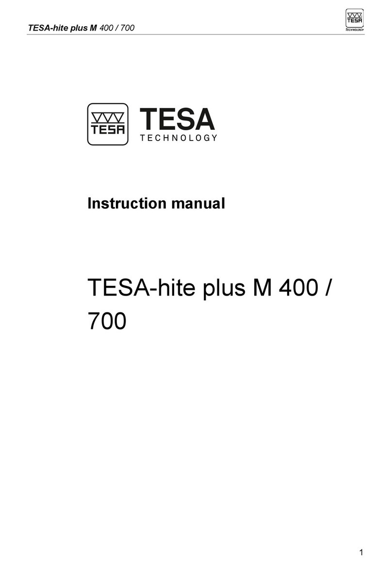 TESA TESA-hite plus M 400 instruction manual
