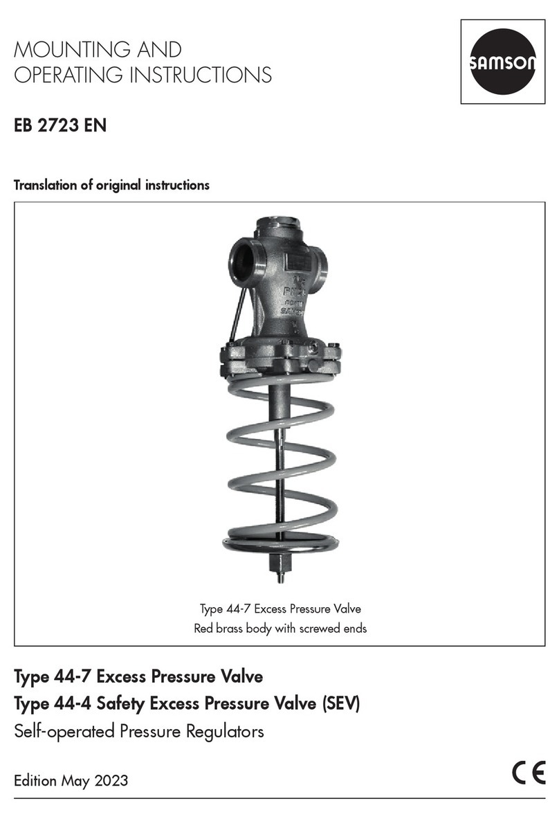 Samson 44-7 Mounting and operating instructions