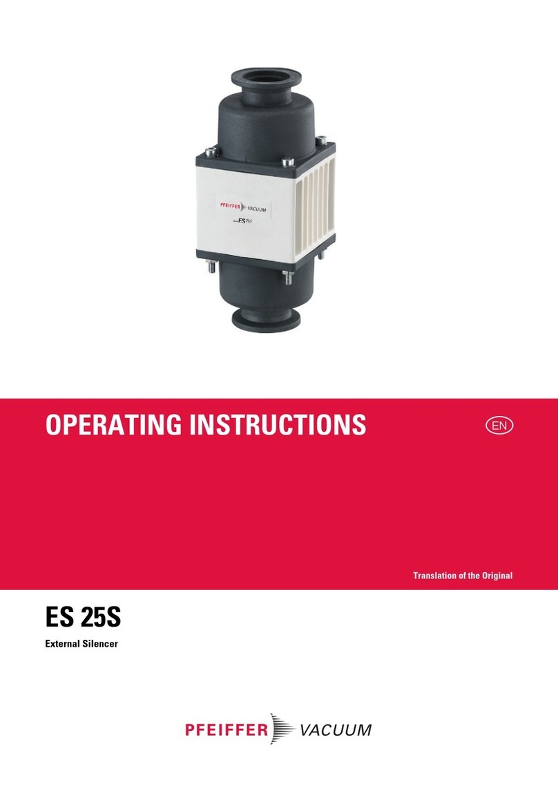 Pfeiffer Vacuum ES 25S operating instructions