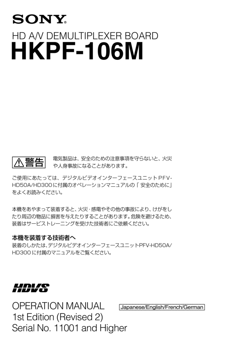 Sony HKPF-106M User manual