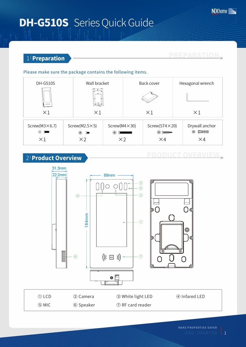 NEXhome DH-G510S Series User manual