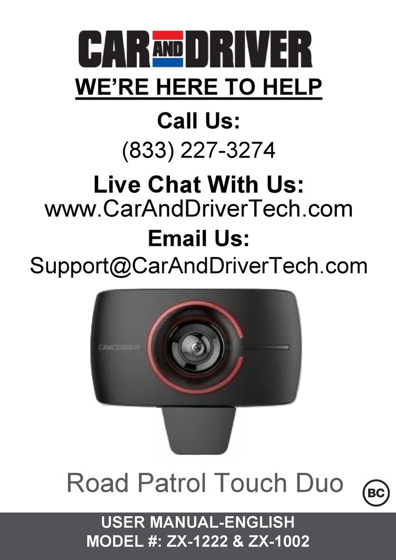Car and Driver ZX-1222 User manual