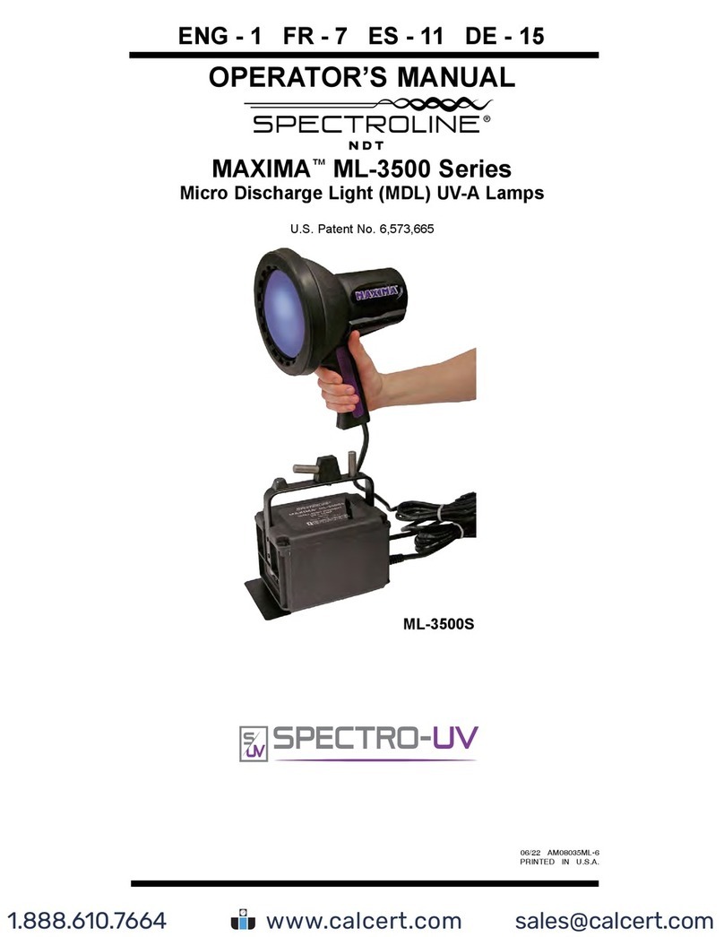Spectroline MAXIMA ML-3500 Series User manual
