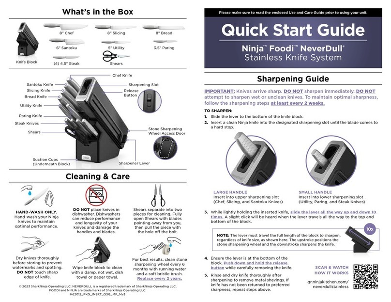 Ninja Foodi NeverDull K62012 quick start guide Ninja Foodi NeverDull K62012 quick start guide