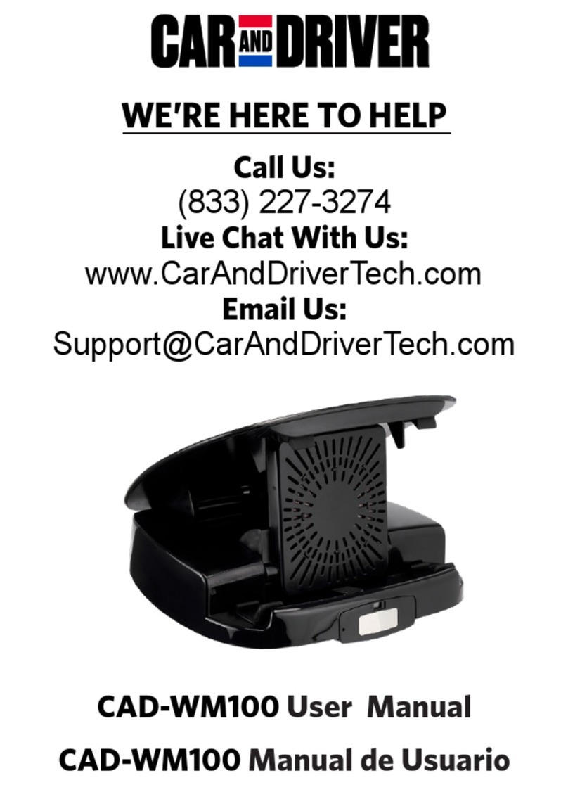 Car and Driver CAD-WM100 User manual