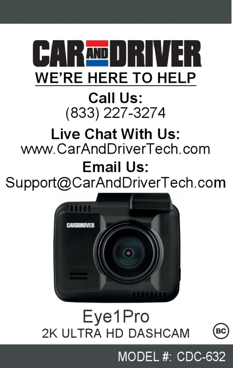 Car and Driver Eye1Pro CDC-632 User manual Car and Driver Eye1Pro CDC-632 User manual